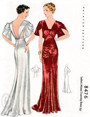 1930s evening gown sewing pattern dance dress Lady Marlowe