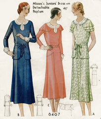 1920s flapper wrap dress vintage sewing pattern reproduction – Lady Marlowe