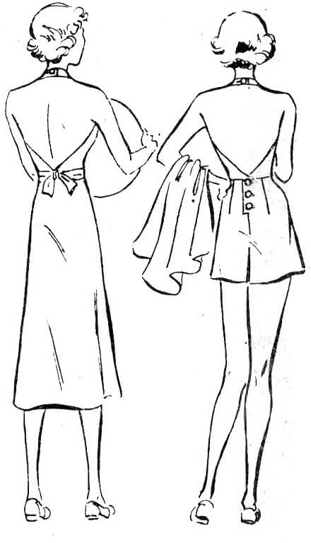 1930s beachwear halter dress & playsuit vintage sewing pattern 1134 Lady Marlowe 1930s beachwear halter dress & playsuit vintage sewing pattern 1134 Lady Marlowe