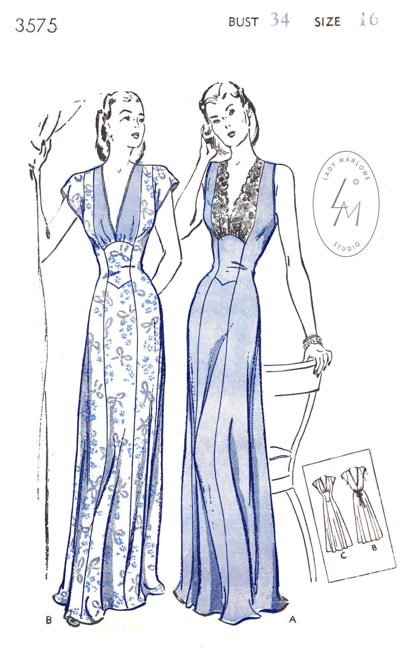 1920s flapper vintage lingerie sewing pattern romper teddy 6155 – Lady  Marlowe