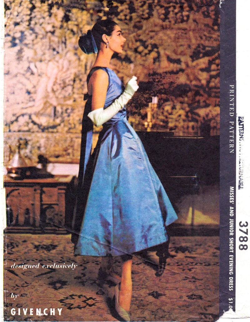 Vintage Sewing Pattern 1950s 1960s Evening Dress Cummberband & Detachable  Overskirt Bust 32 34 36 38 - Etsy | Vintage dress patterns, Evening dresses  vintage, Vintage fashion