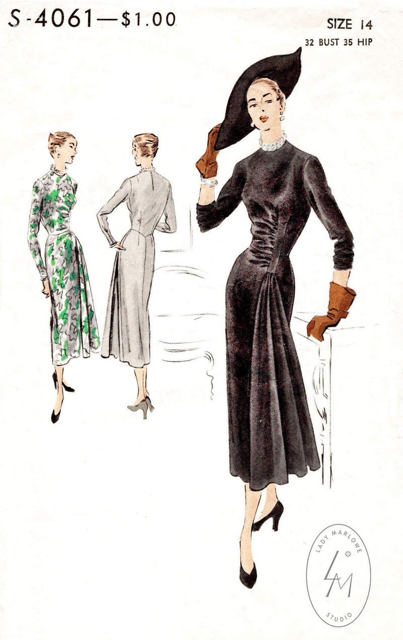 Vogue Special Design 4061 1950s dress sewing pattern