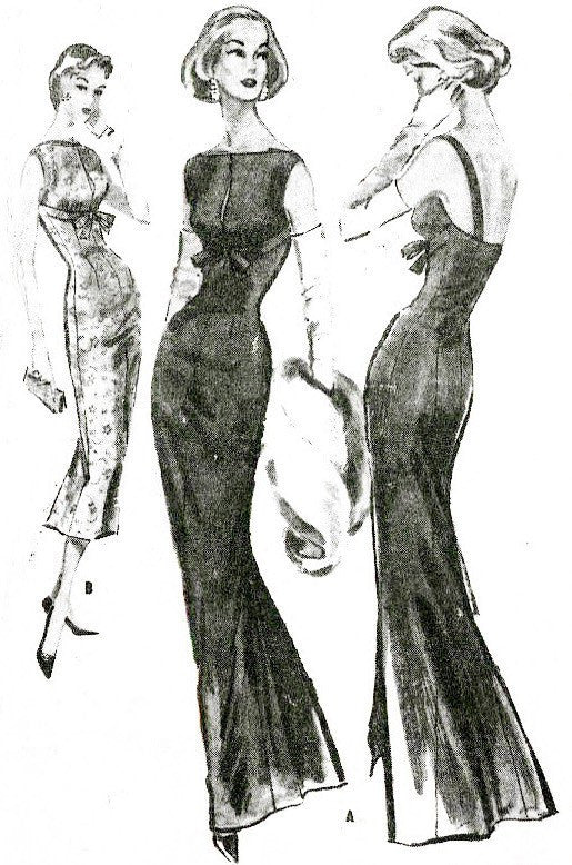 1960s evening gowns and cocktail dresses sewing patterns Lady Marlowe 1960s evening gowns and cocktail dresses sewing patterns Lady Marlowe