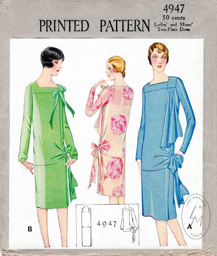 1920s evening gowns cocktail dresses sewing patterns Lady Marlowe 1920s evening gowns cocktail dresses sewing patterns Lady Marlowe
