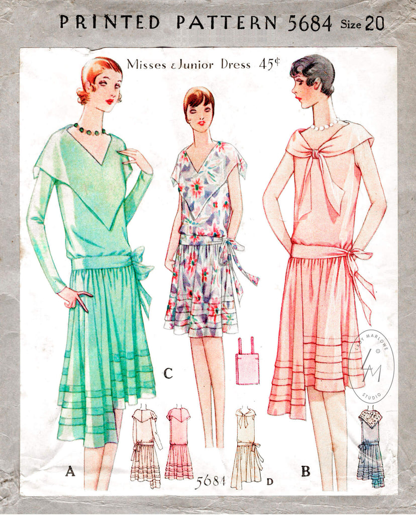 1920s evening gowns cocktail dresses sewing patterns Lady Marlowe 1920s evening gowns cocktail dresses sewing patterns Lady Marlowe