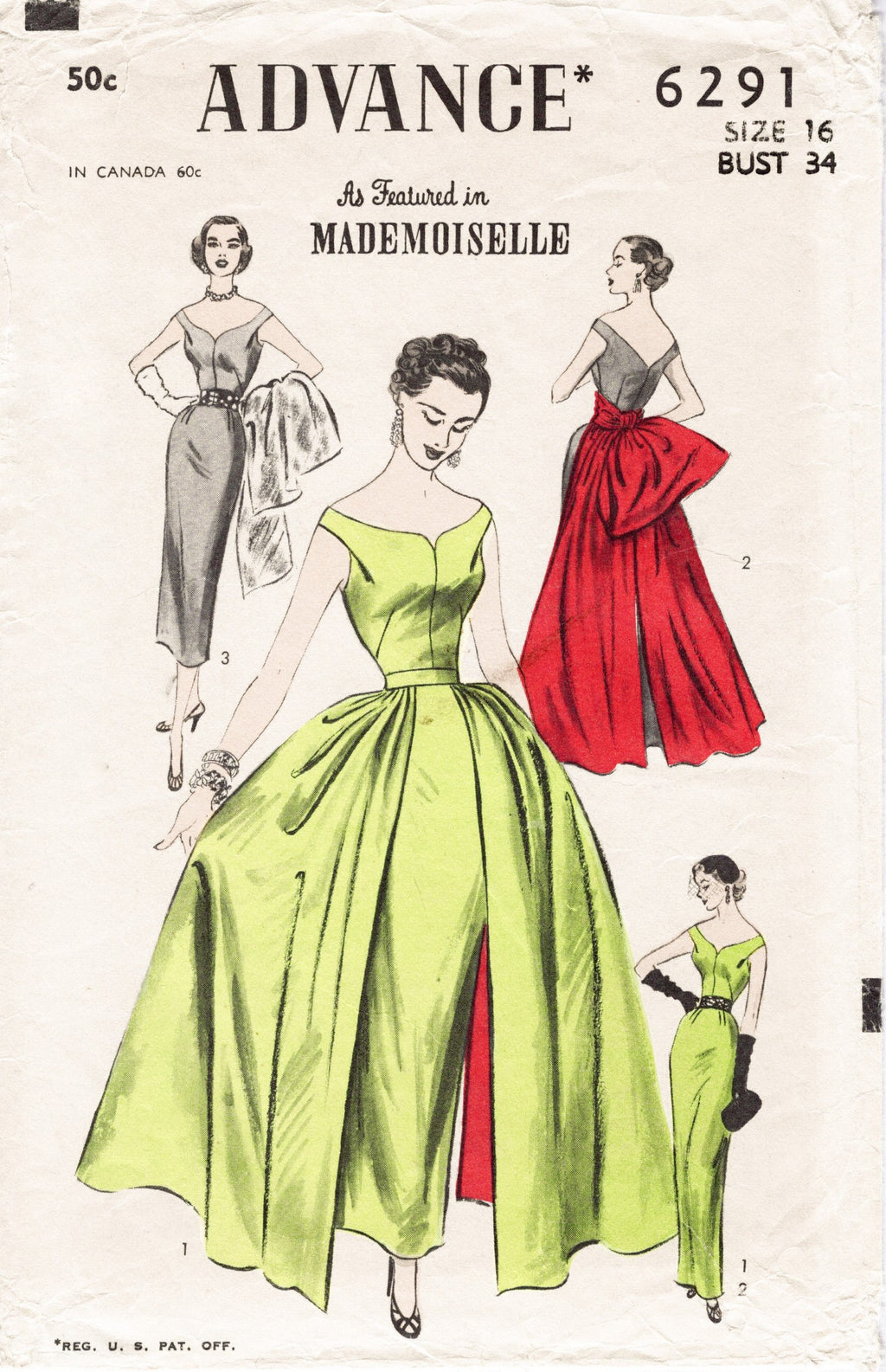 Shop 1940s 1950s dress patterns vintage sewing patterns gowns