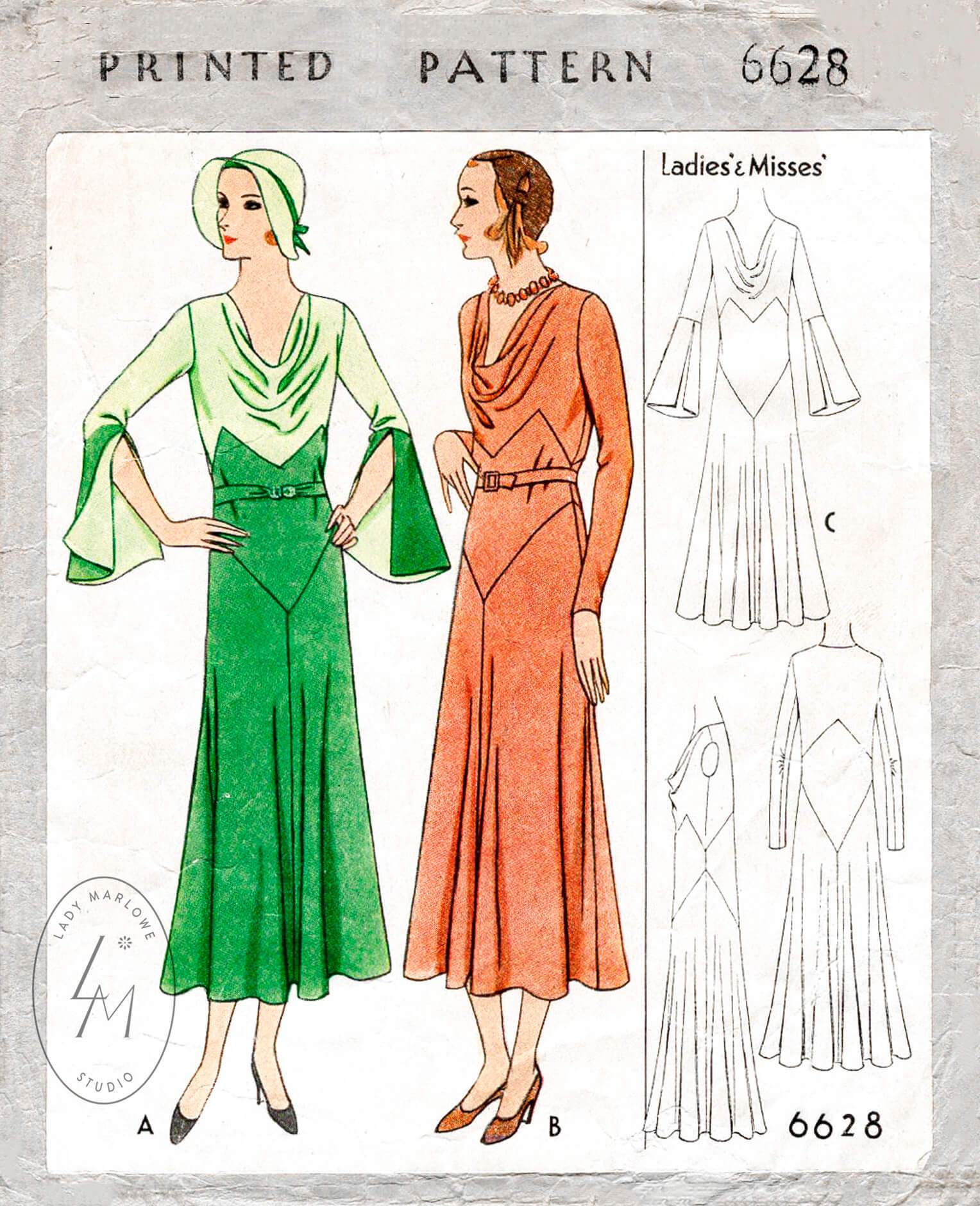 vintage ladies dress patterns Averly Dress Sewing Pattern